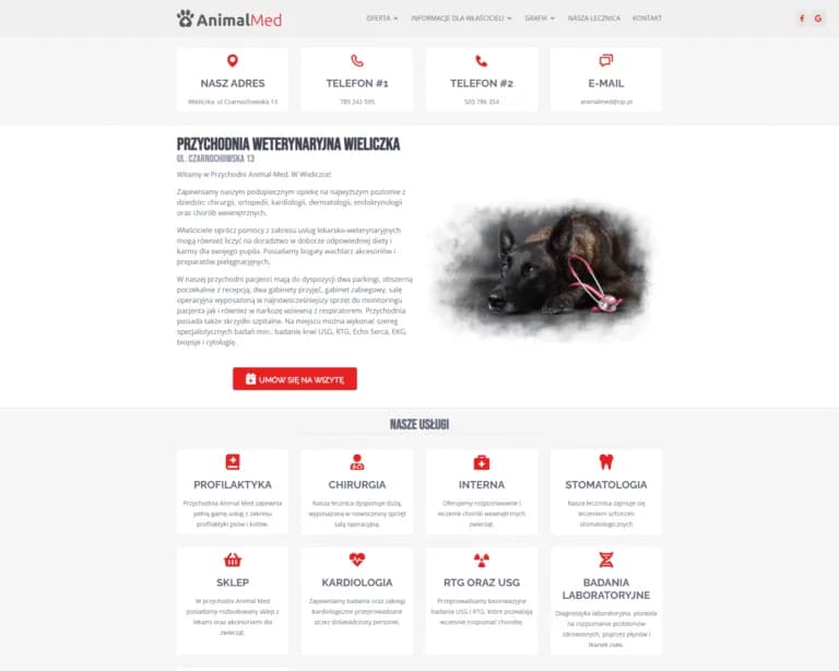 Widok realizacji AnimalMed